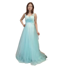 Load image into Gallery viewer, Beading Long Wedding / Pageant /Prom Dress