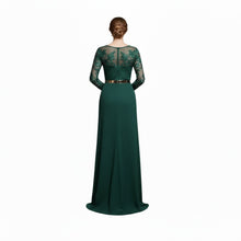 Load image into Gallery viewer, Stunning Embroidered Floor-Length Gown