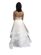 Load image into Gallery viewer, Handmade Beaded Halter Gown with Multiple Layers