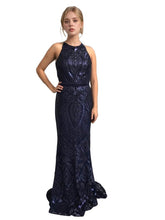 Load image into Gallery viewer, Sequin Long Evening Dress