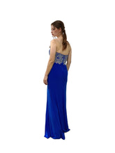 Load image into Gallery viewer, Strapless Beaded Slit Long Dress