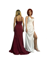 Load image into Gallery viewer, Spaghetti Strap Deep-V A-Line Gown