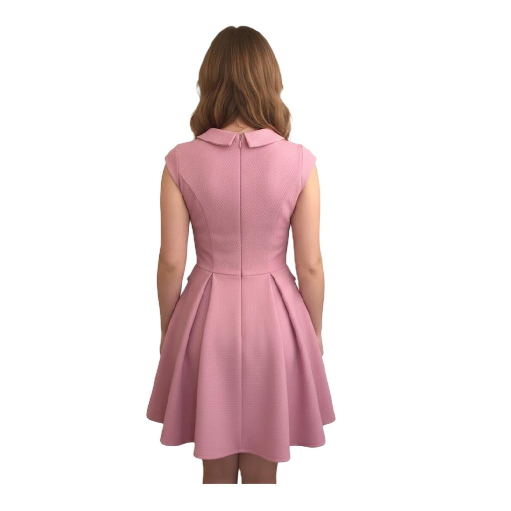 Beaded Pageant Interview Dress with Crinoline