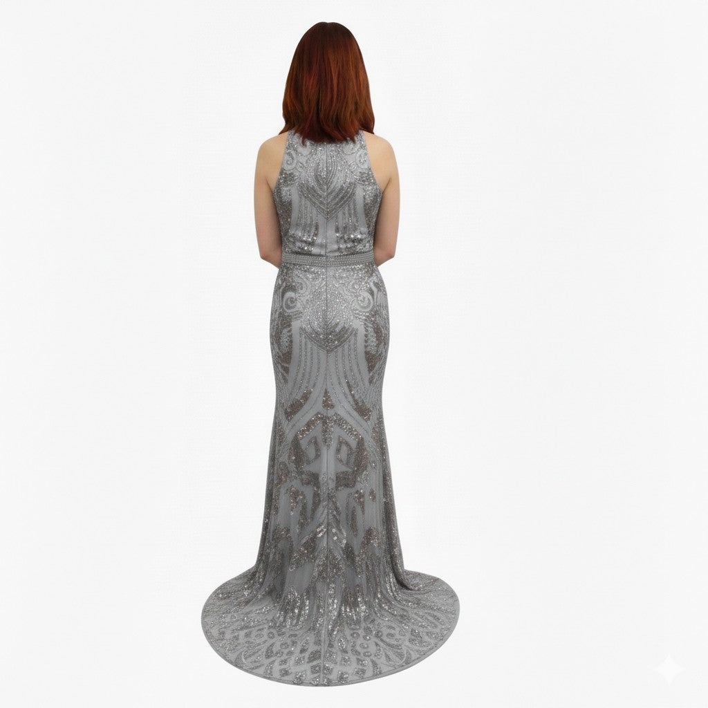 Sequin Long Evening Dress