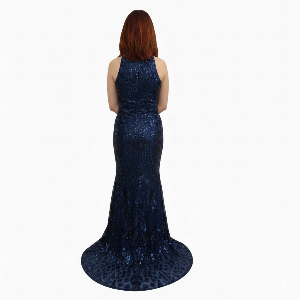 Sequin Long Evening Dress