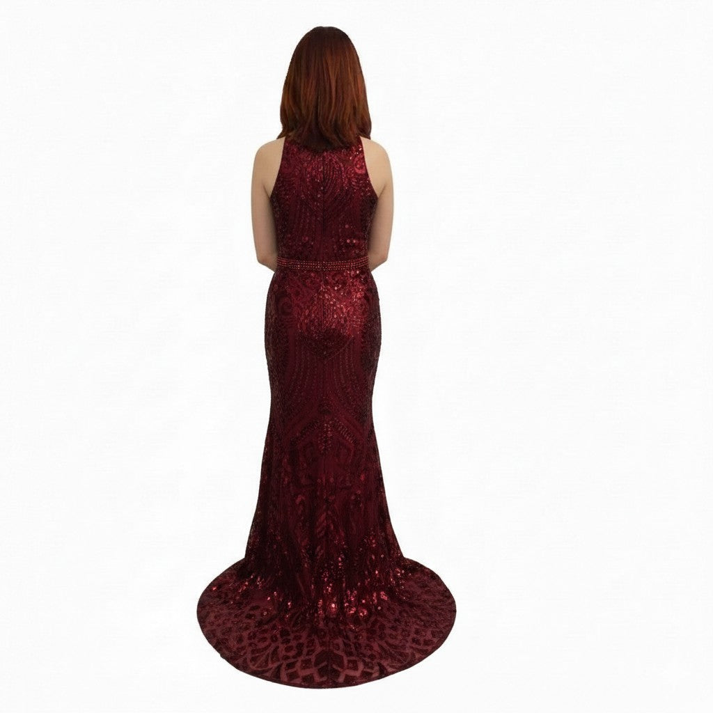 Sequin Long Evening Dress
