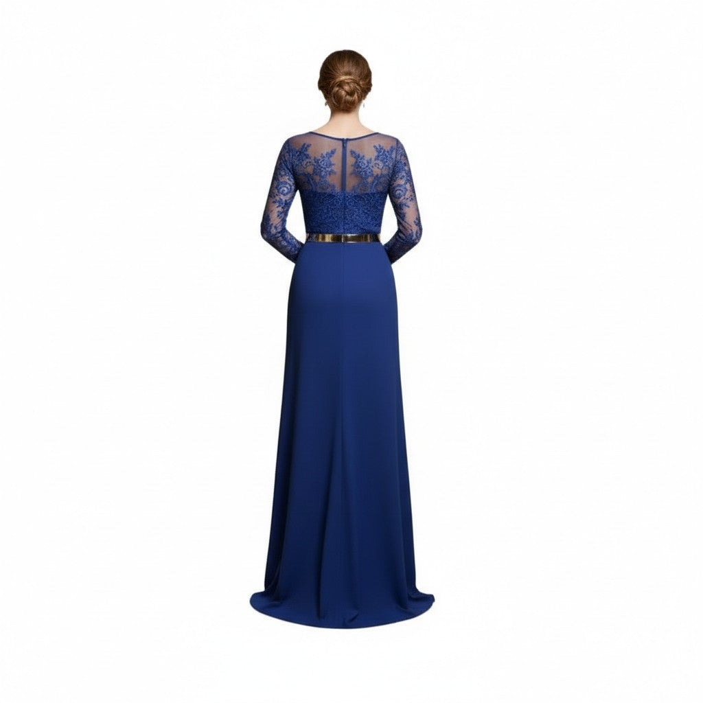 Stunning Embroidered Floor-Length Gown