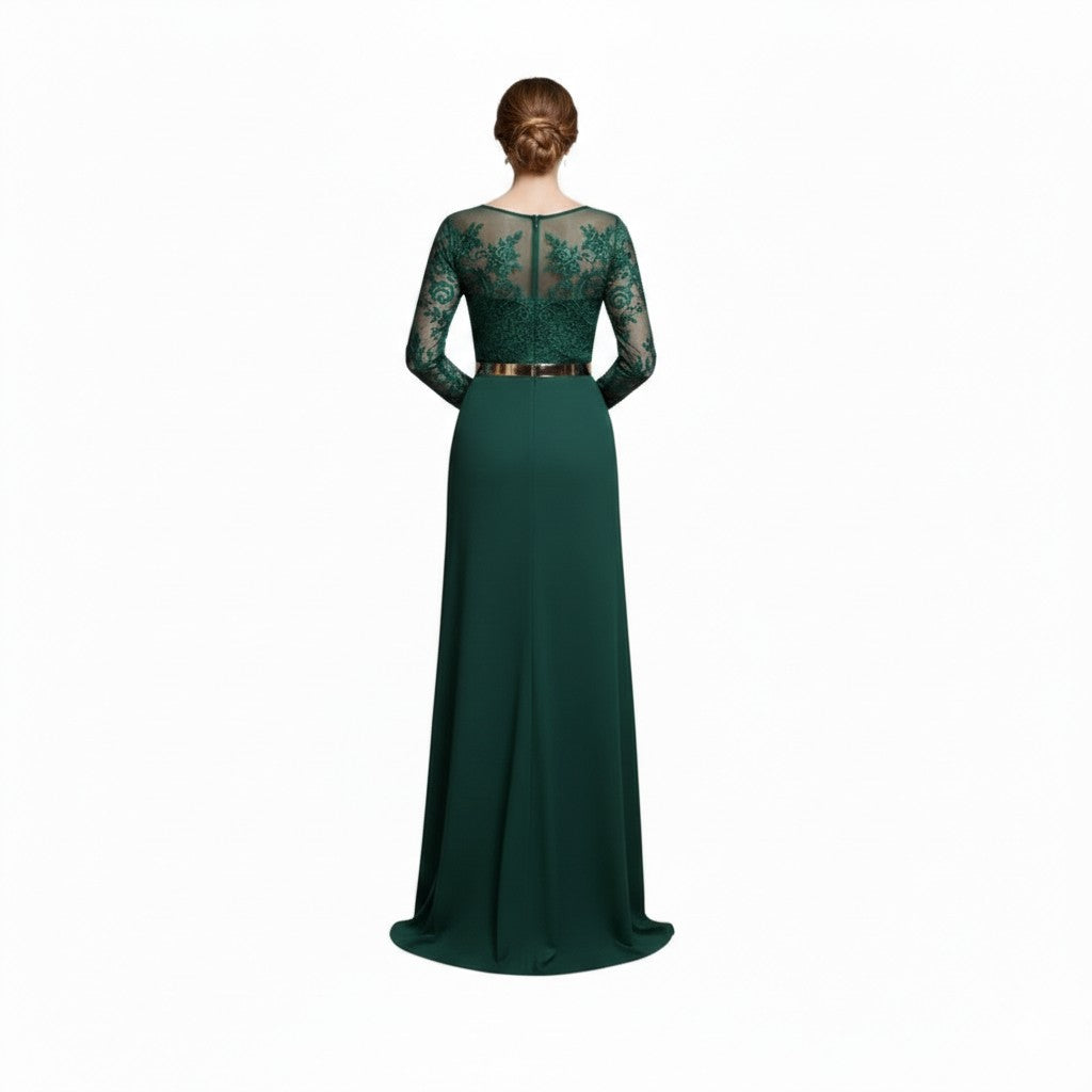 Stunning Embroidered Floor-Length Gown