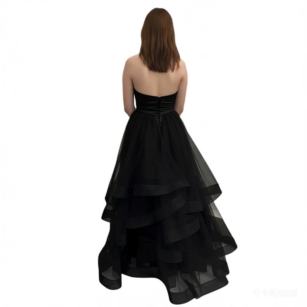 Handmade Beaded Halter Gown with Multiple Layers