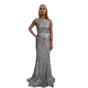 Sequin Long Evening Dress