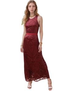 Sequin Long Evening Dress