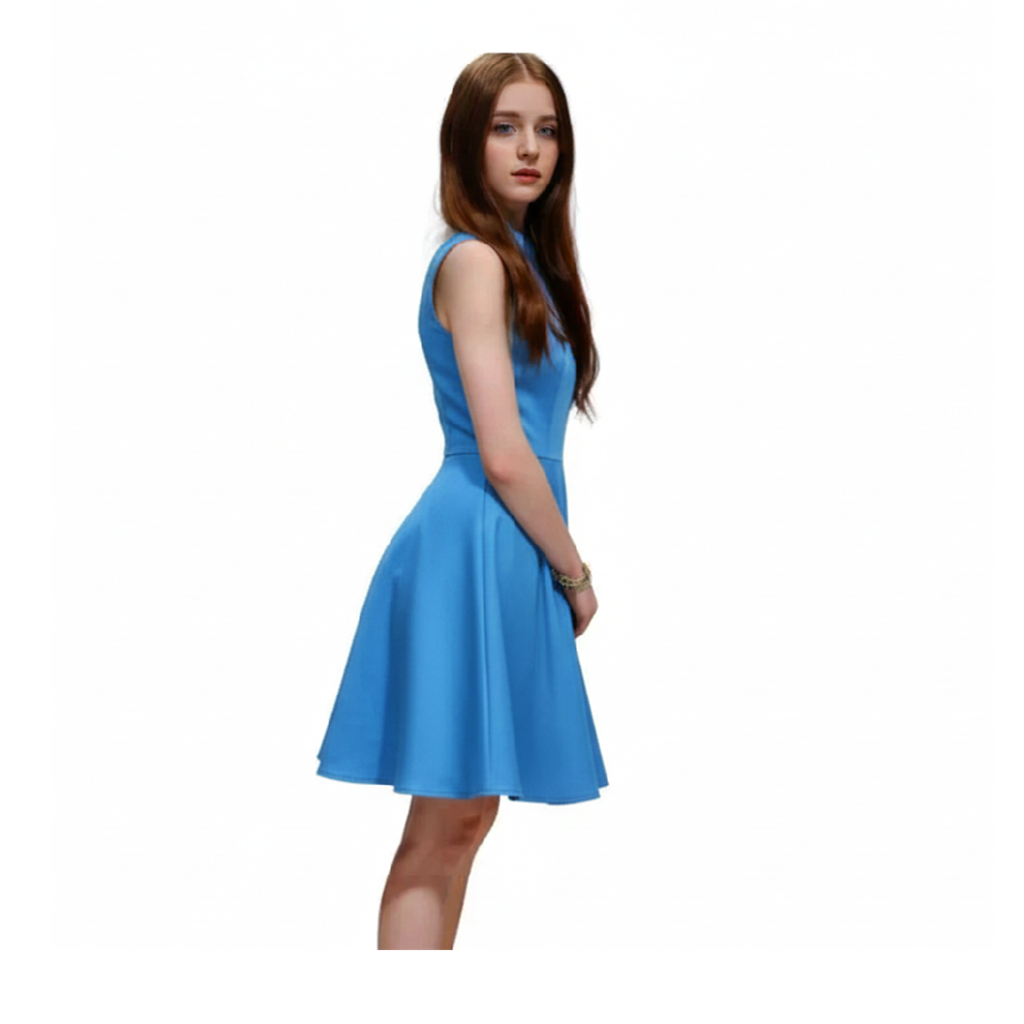 Elegant Halter Short Cocktail Dress with Crinoline and Layered Skirt
