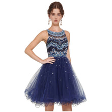 Load image into Gallery viewer, Handmade Beaded Short Cocktail Homecoming Dress
