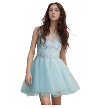 Load image into Gallery viewer, Beaded by handmade short cocktail dress homecoming dress
