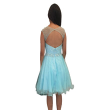 Load image into Gallery viewer, Beaded by handmade short cocktail dress homecoming dress
