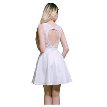 Load image into Gallery viewer, White Lace Cocktail / Homecoming Dress
