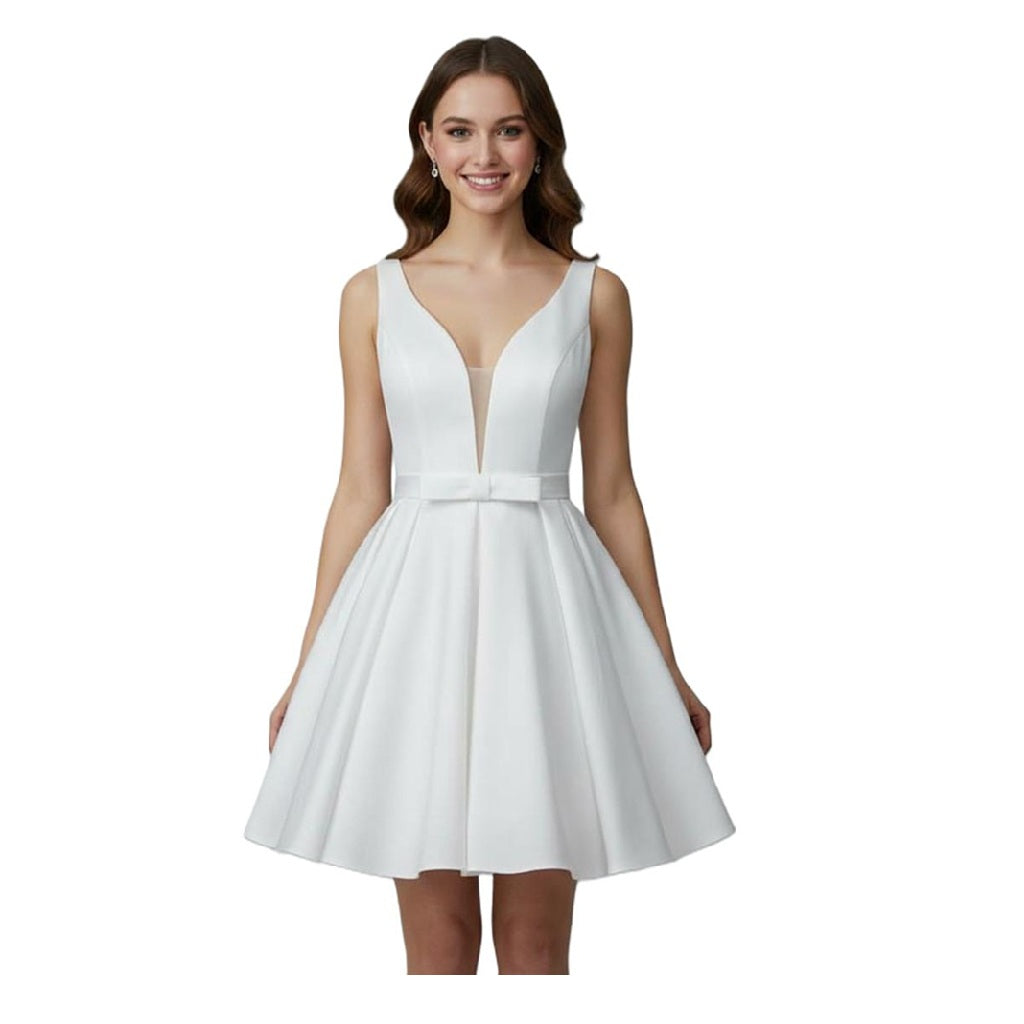 Gold Short Cocktail dress homecoming dress with crinoline