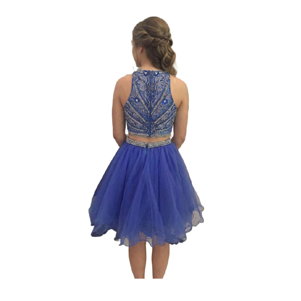 Beaded Short Two Pieces Homecoming Dress