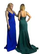 Load image into Gallery viewer, Spaghetti Strap Deep-V A-Line Gown

