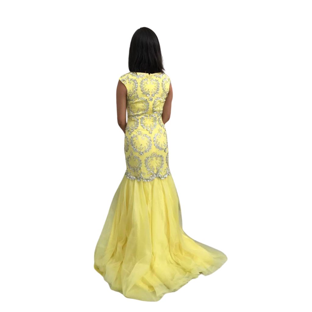 Heavy Beaded Long Mermaid Wedding Evening Prom Dress