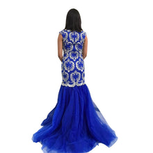 Load image into Gallery viewer, Heavy Beaded Long Mermaid Wedding &amp; Evening Prom Dress
