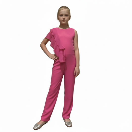 Radiant Elegance Halter Embellished Pageant Jumpsuit
