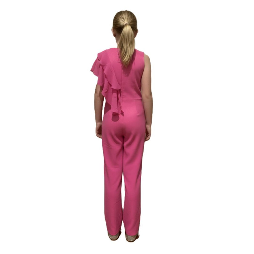 Radiant Elegance Halter Embellished Pageant Jumpsuit