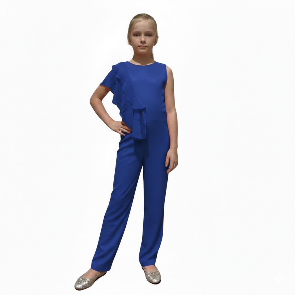 Radiant Elegance Halter Embellished Pageant Jumpsuit