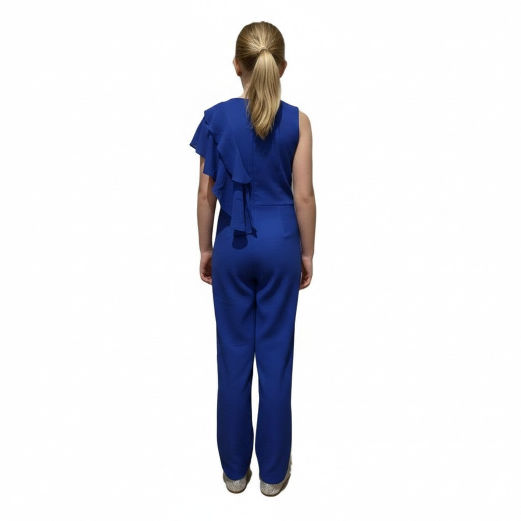 Radiant Elegance Halter Embellished Pageant Jumpsuit