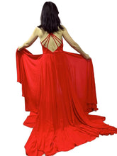 Load image into Gallery viewer, Elegant Floral Jumpsuit with Flowing Overskirt
