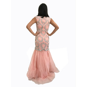Heavy Beaded Long Mermaid Wedding &amp; Evening Prom Dress